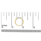 10K Two Tone Color 1/2 Cttw Diamond Kite and Split Shank Ring (H-I Color,SI2-I1 Clarity)