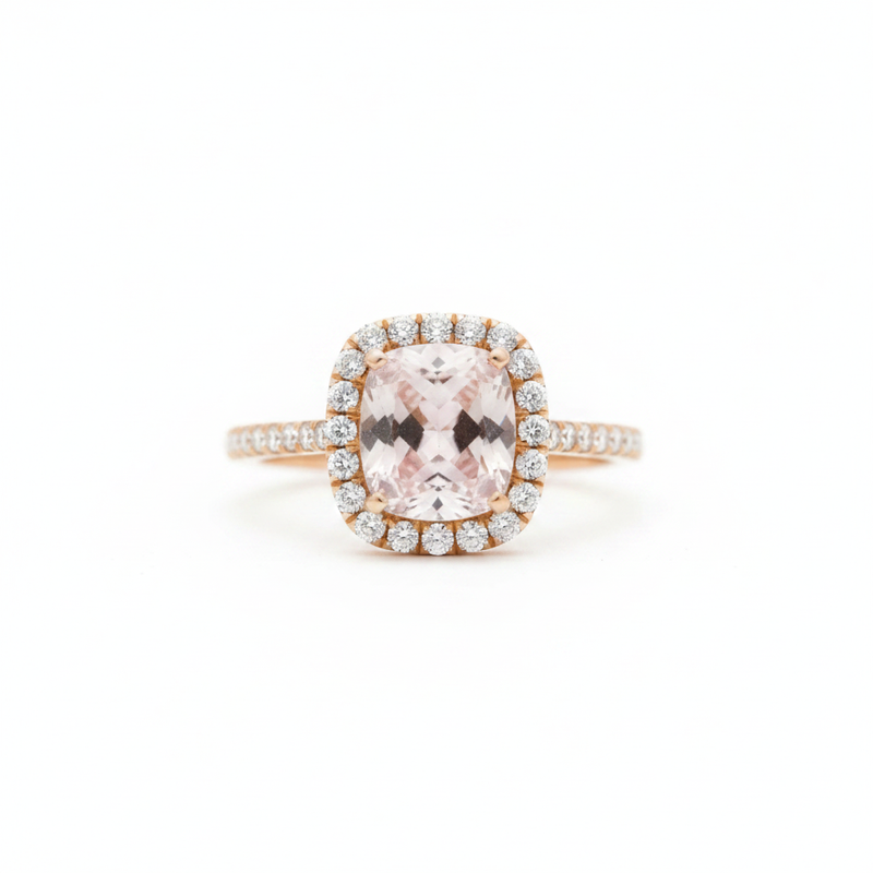 Rose Gold Morganite Ring